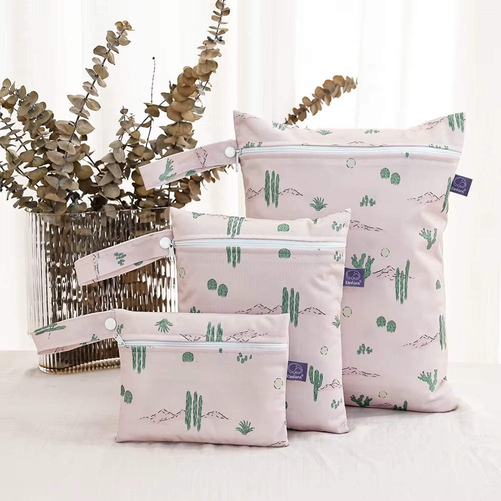 Elinfant 3PCS Travel Wash Cosmetic Bag Waterproof Diaper Bag Portable Storage Bag