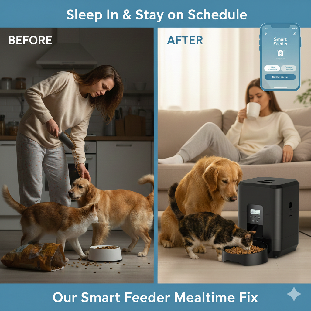Sleep In & Stay On Schedule: How a Smart Pet Feeder Solved Our 3 Biggest Mealtime Headaches