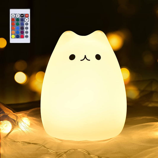 Soft Glow Kitty Night Light 💖🐱 | Perfect Gift for Kids, Teens & Cat Lovers
