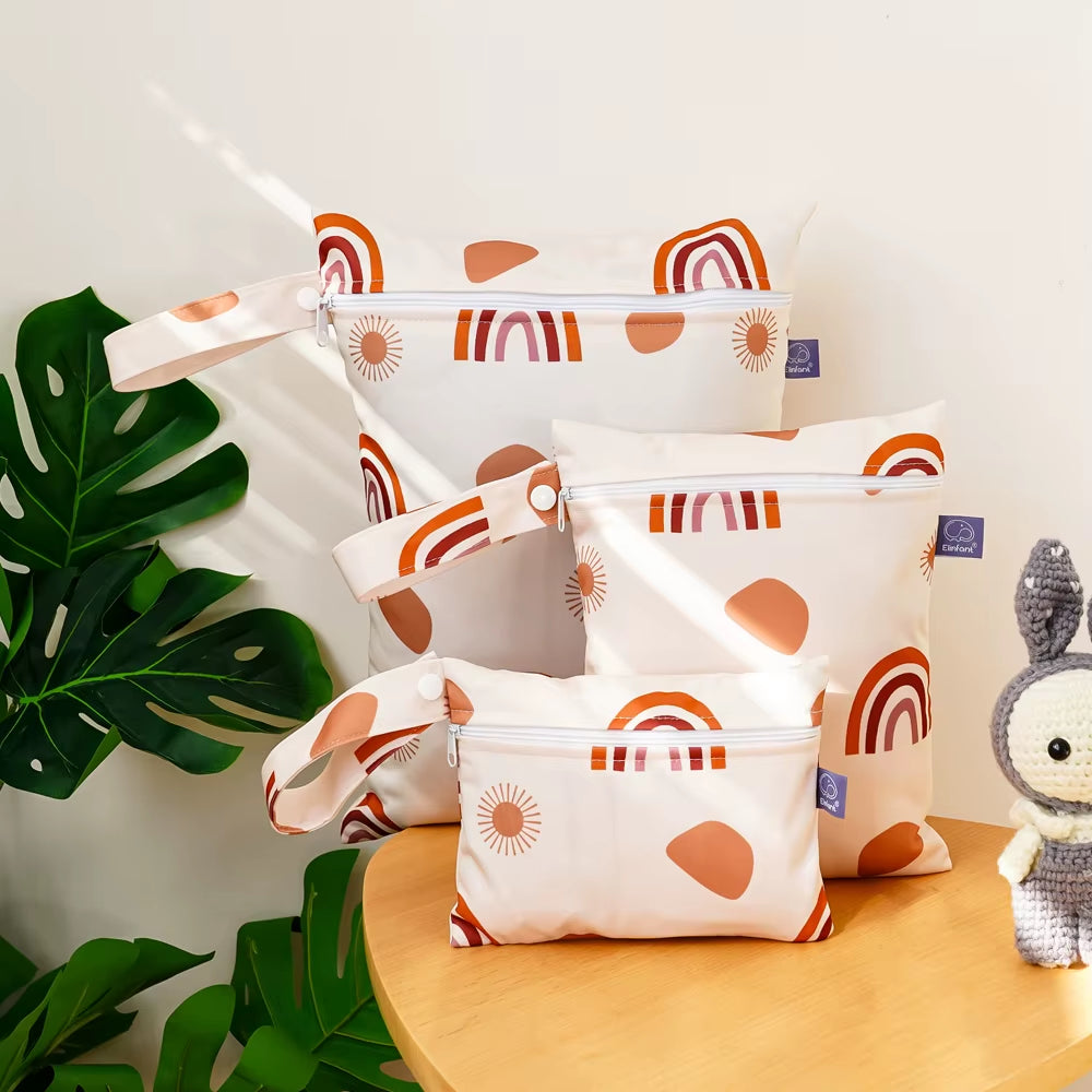 Elinfant 3PCS Travel Wash Cosmetic Bag Waterproof Diaper Bag Portable Storage Bag