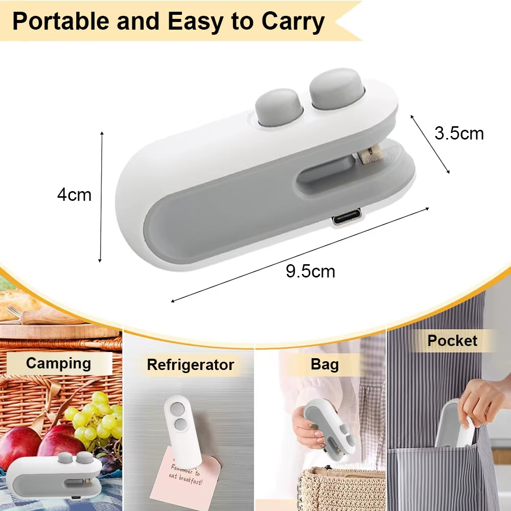 Portable Food Bag Sealer – Mini Thermal Heat Sealing Machine