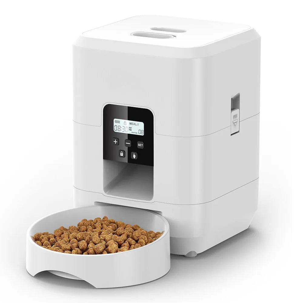 Smart Automatic Cat Feeder & Dog Food Dispenser | Timed Portion Control Slow Food Machine Bowl