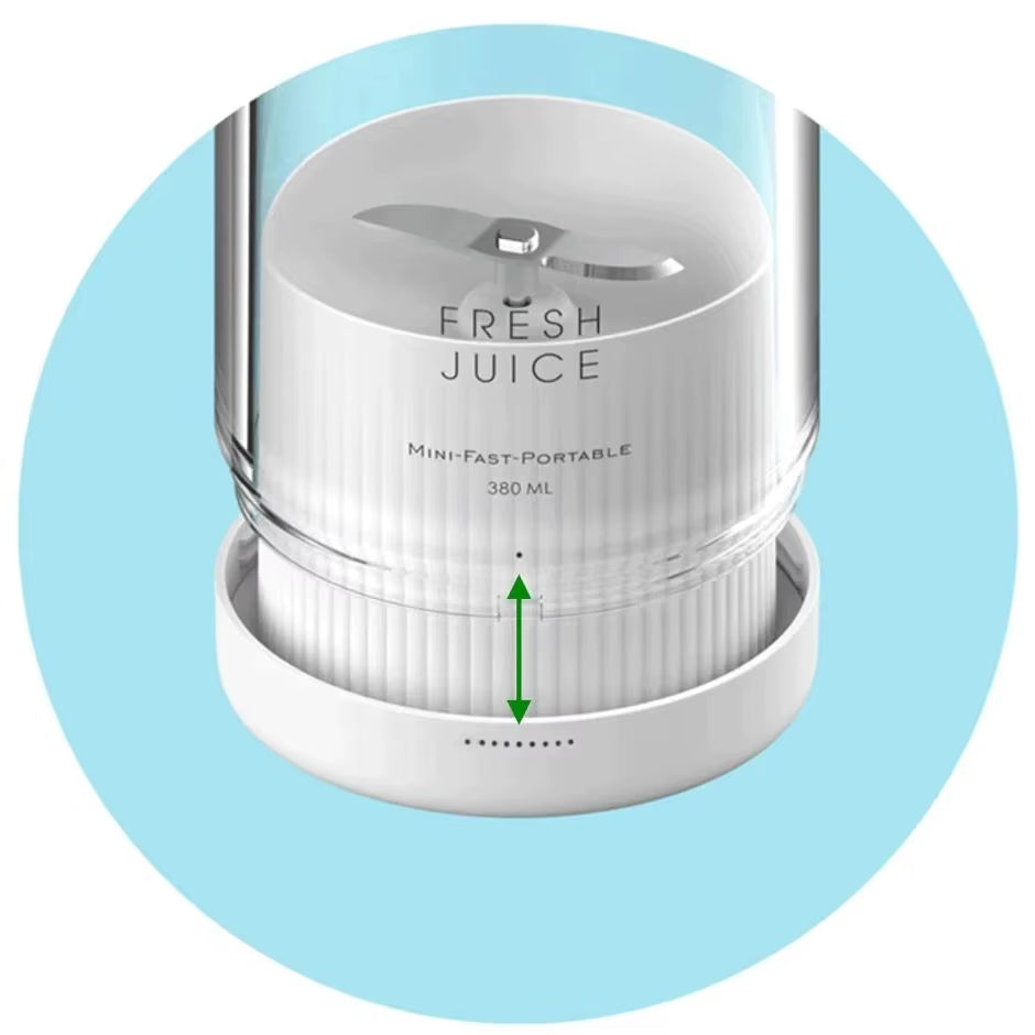 Portable 350ML Rechargeable Juice Blender – Wireless USB Mini Juicer for Fruits & Smoothies