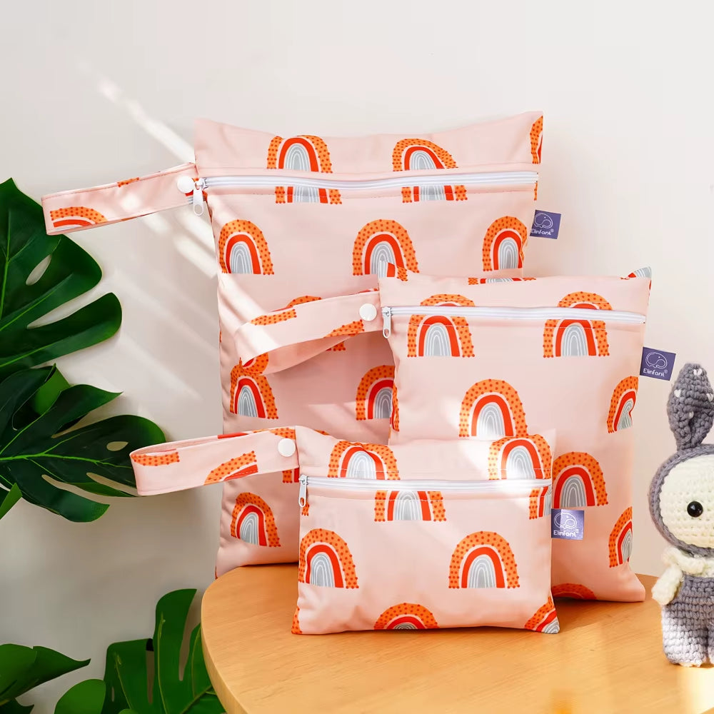 Elinfant 3PCS Travel Wash Cosmetic Bag Waterproof Diaper Bag Portable Storage Bag