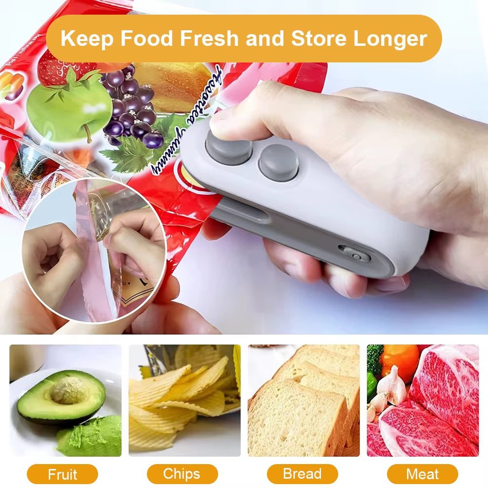 Portable Food Bag Sealer – Mini Thermal Heat Sealing Machine