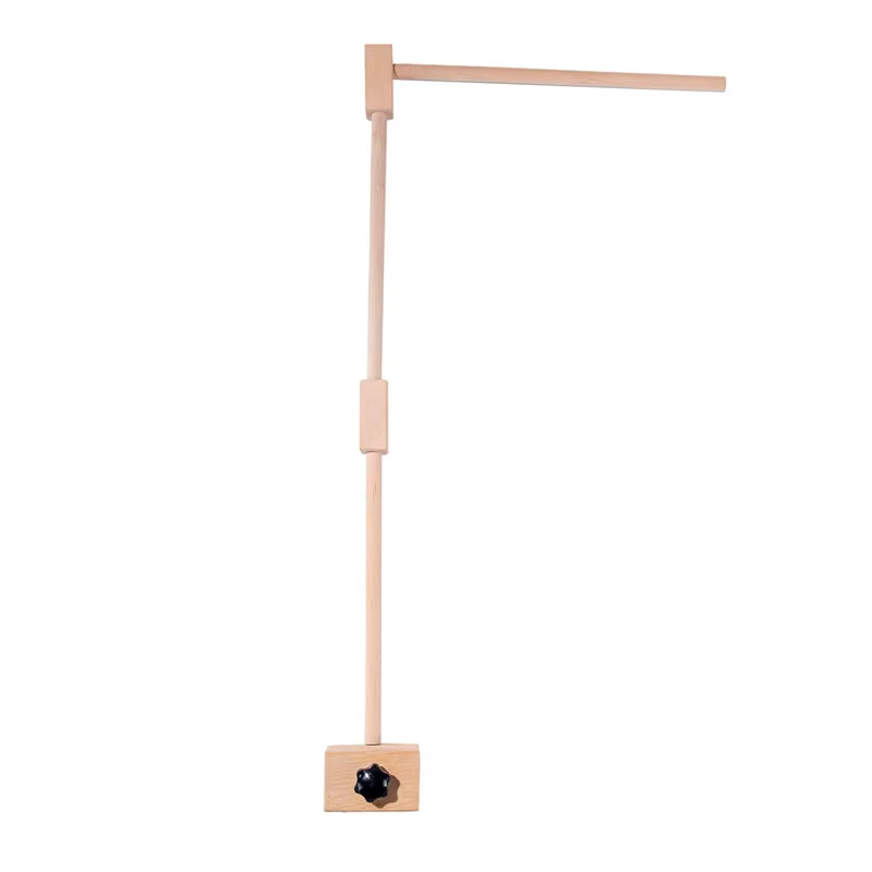 Baby Wooden Crib Mobile & Music Bed Bell — Hanging Rattle Toy for Newborns, Infant Gift