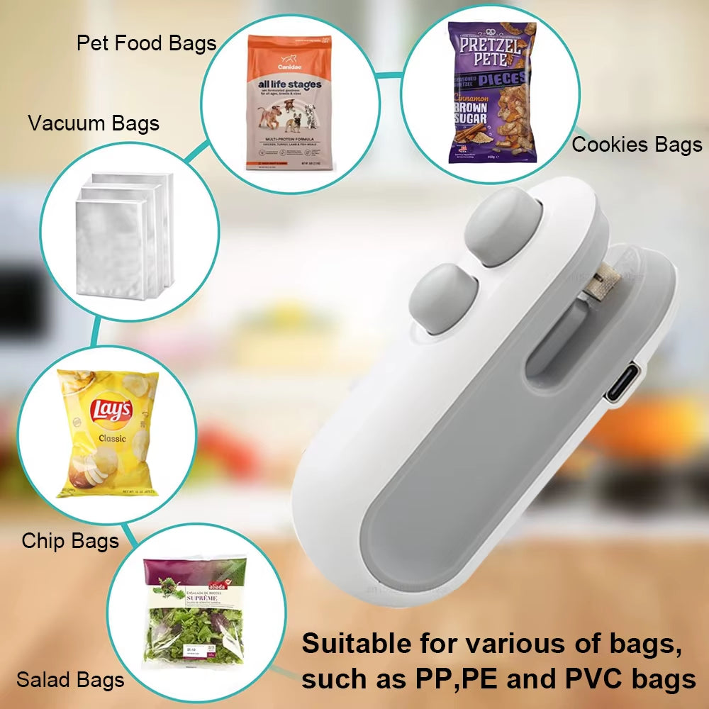 Portable Food Bag Sealer – Mini Thermal Heat Sealing Machine