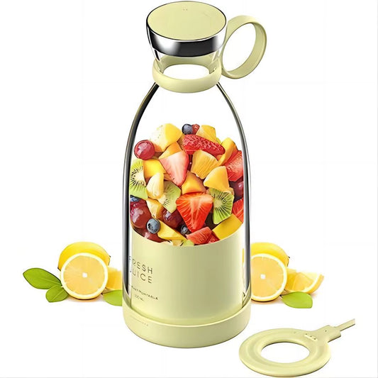 Portable 350ML Rechargeable Juice Blender – Wireless USB Mini Juicer for Fruits & Smoothies