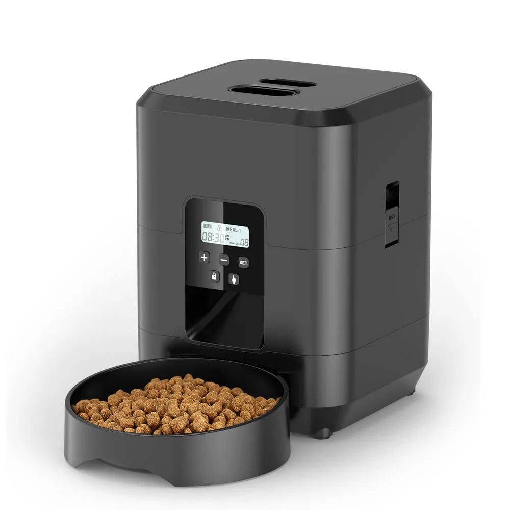 Smart Automatic Cat Feeder & Dog Food Dispenser | Timed Portion Control Slow Food Machine Bowl