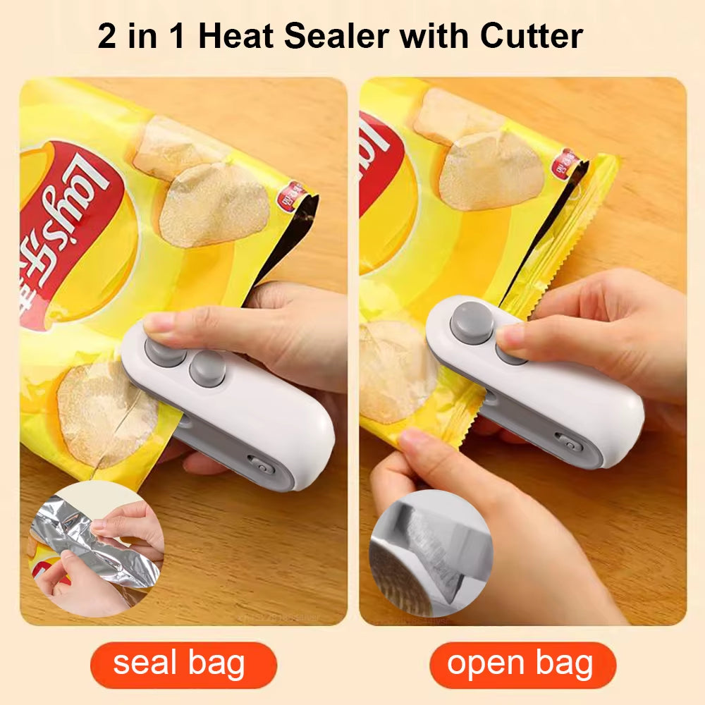 Portable Food Bag Sealer – Mini Thermal Heat Sealing Machine