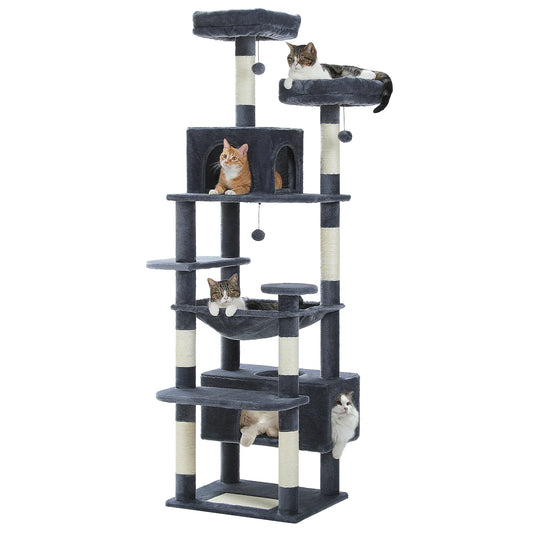 Luxury Multi-Level Cat Tower – Spacious, Stylish & Perfect for Large or Small Cats