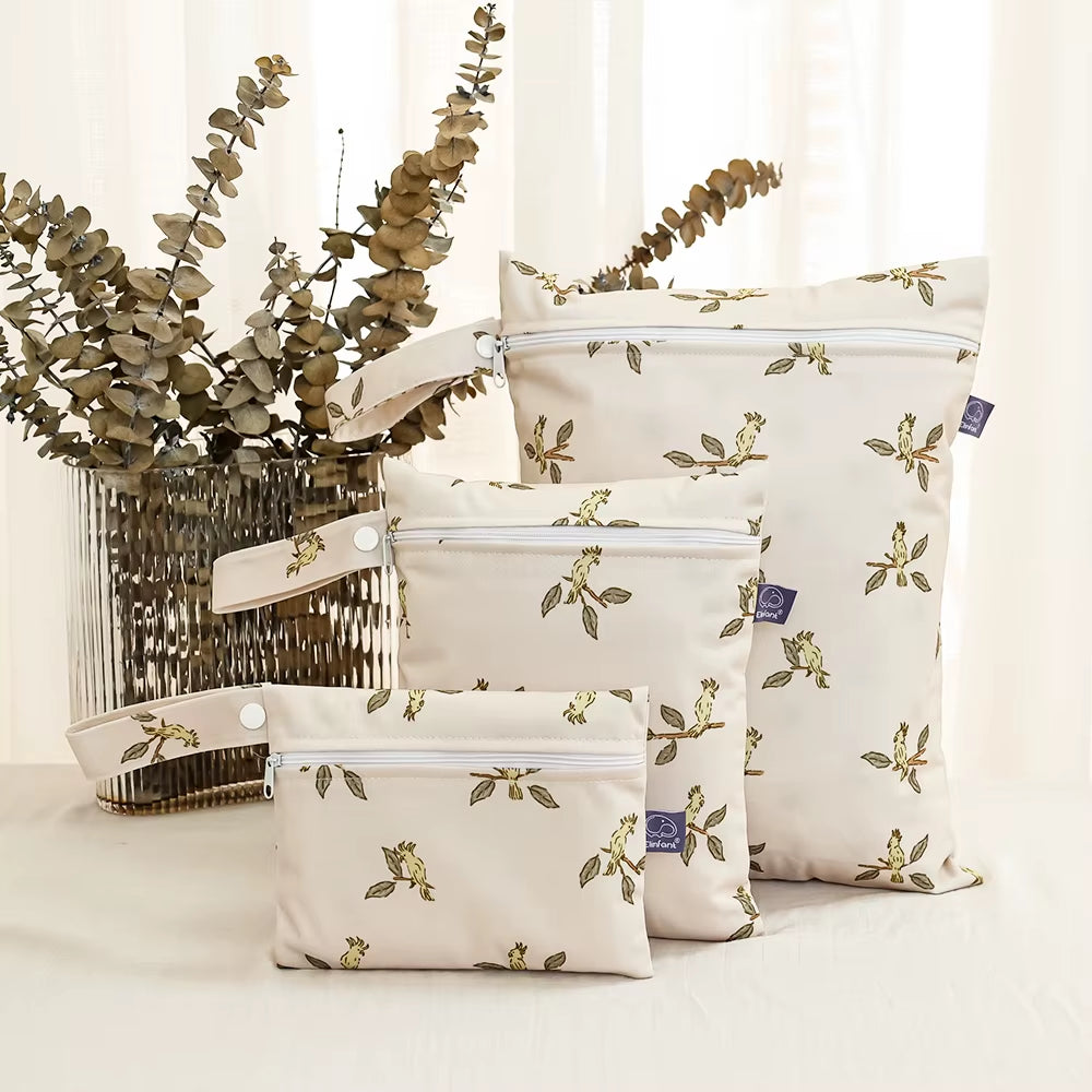 Elinfant 3PCS Travel Wash Cosmetic Bag Waterproof Diaper Bag Portable Storage Bag