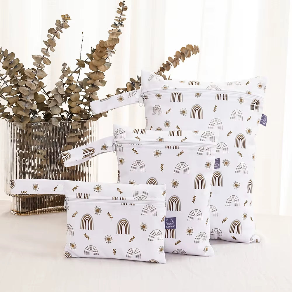 Elinfant 3PCS Travel Wash Cosmetic Bag Waterproof Diaper Bag Portable Storage Bag