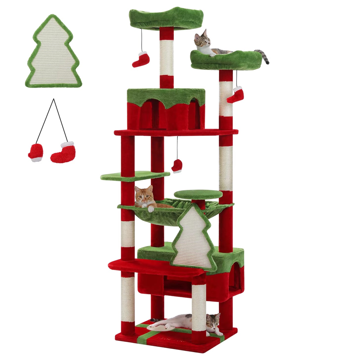 Luxury Multi-Level Cat Tower – Spacious, Stylish & Perfect for Large or Small Cats