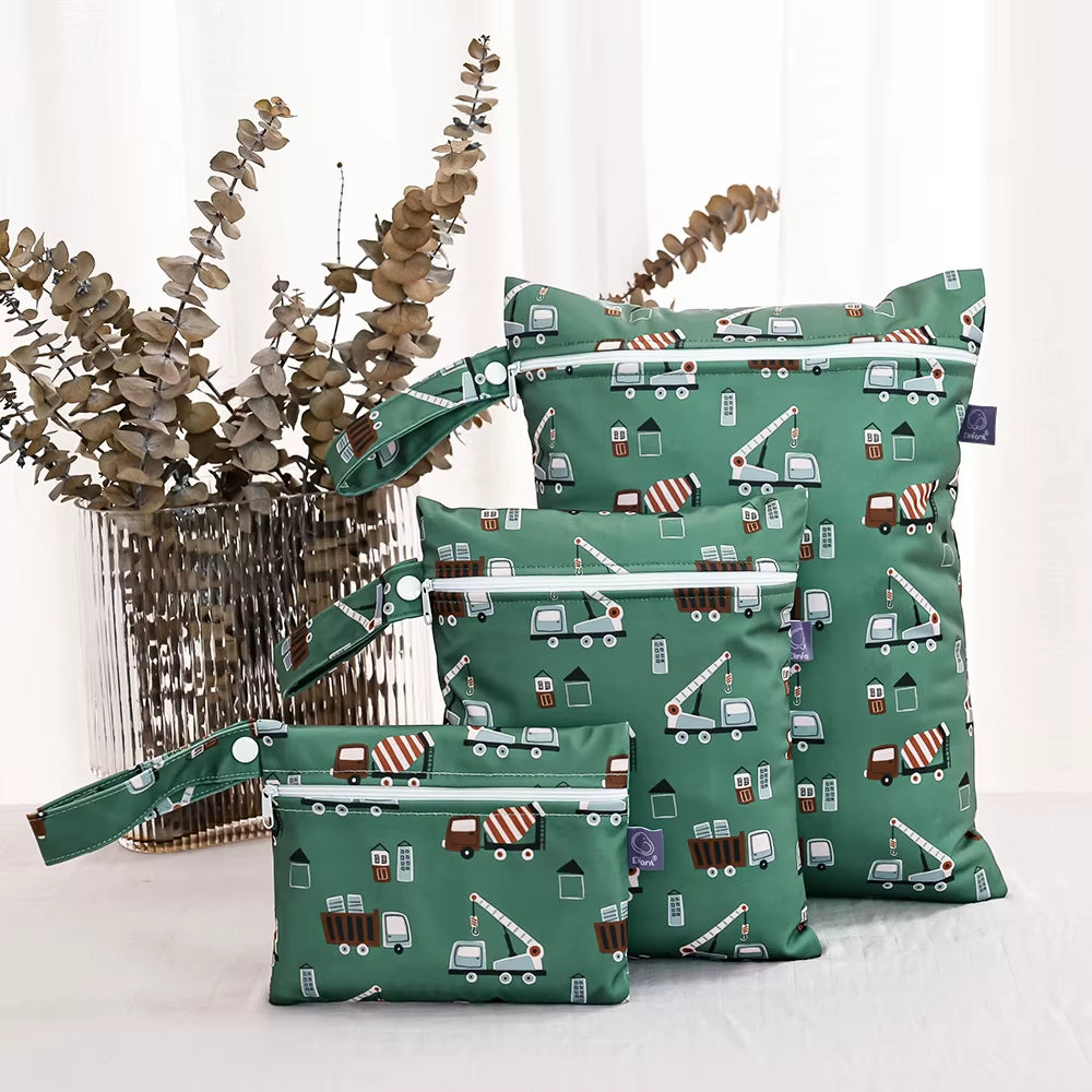 Elinfant 3PCS Travel Wash Cosmetic Bag Waterproof Diaper Bag Portable Storage Bag