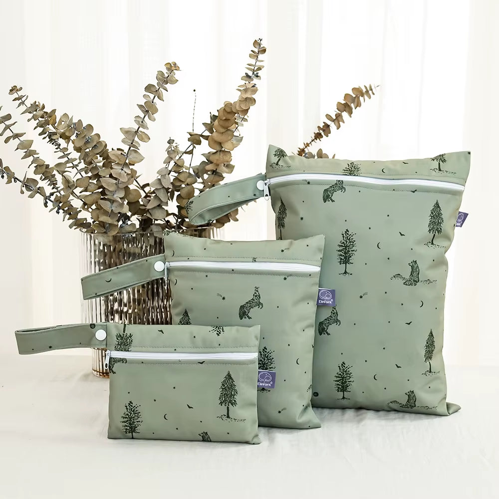 Elinfant 3PCS Travel Wash Cosmetic Bag Waterproof Diaper Bag Portable Storage Bag