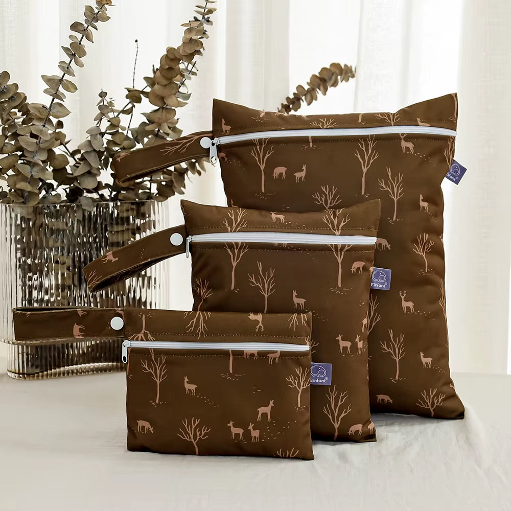 Elinfant 3PCS Travel Wash Cosmetic Bag Waterproof Diaper Bag Portable Storage Bag