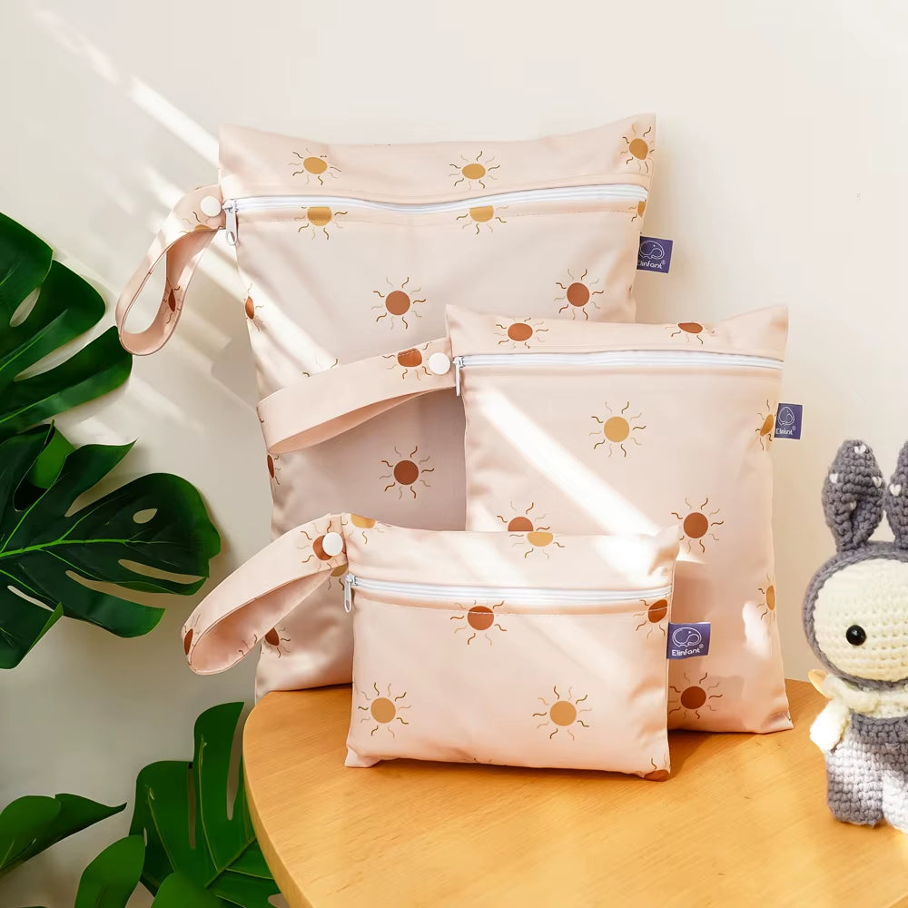 Elinfant 3PCS Travel Wash Cosmetic Bag Waterproof Diaper Bag Portable Storage Bag