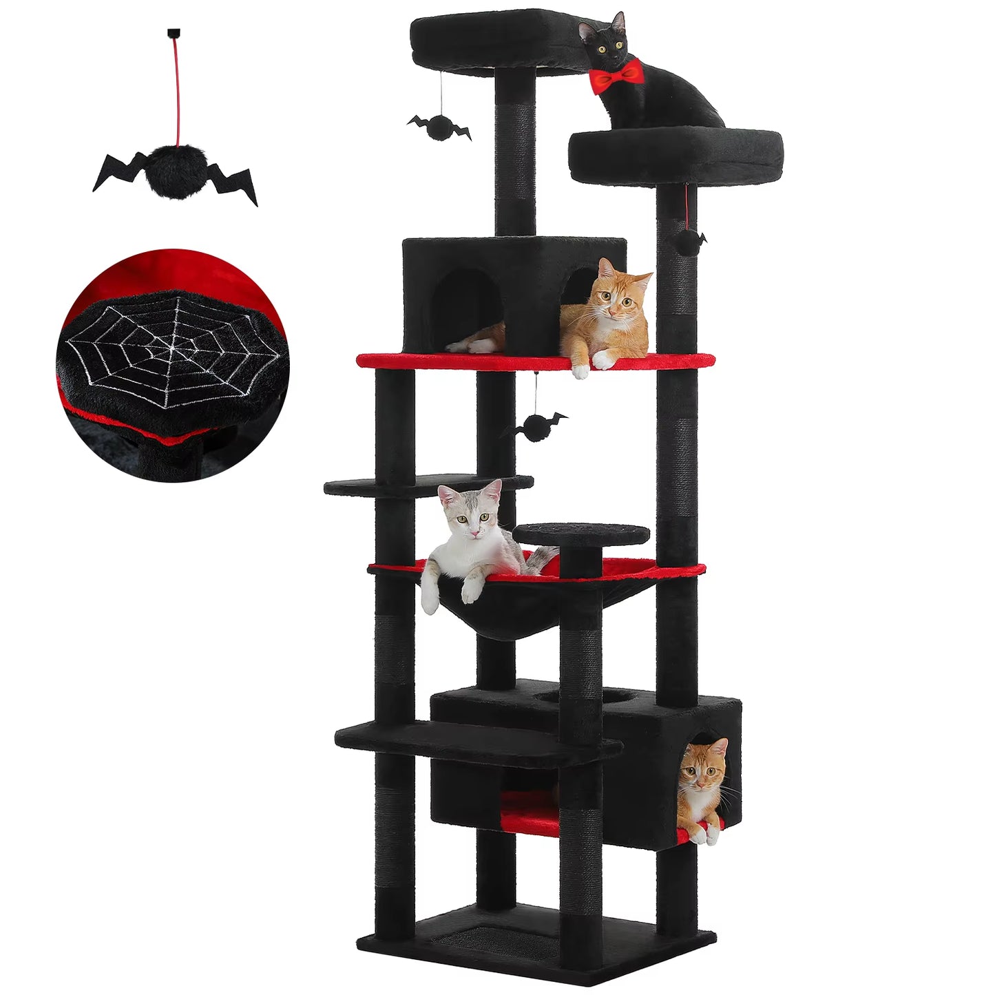 Luxury Multi-Level Cat Tower – Spacious, Stylish & Perfect for Large or Small Cats