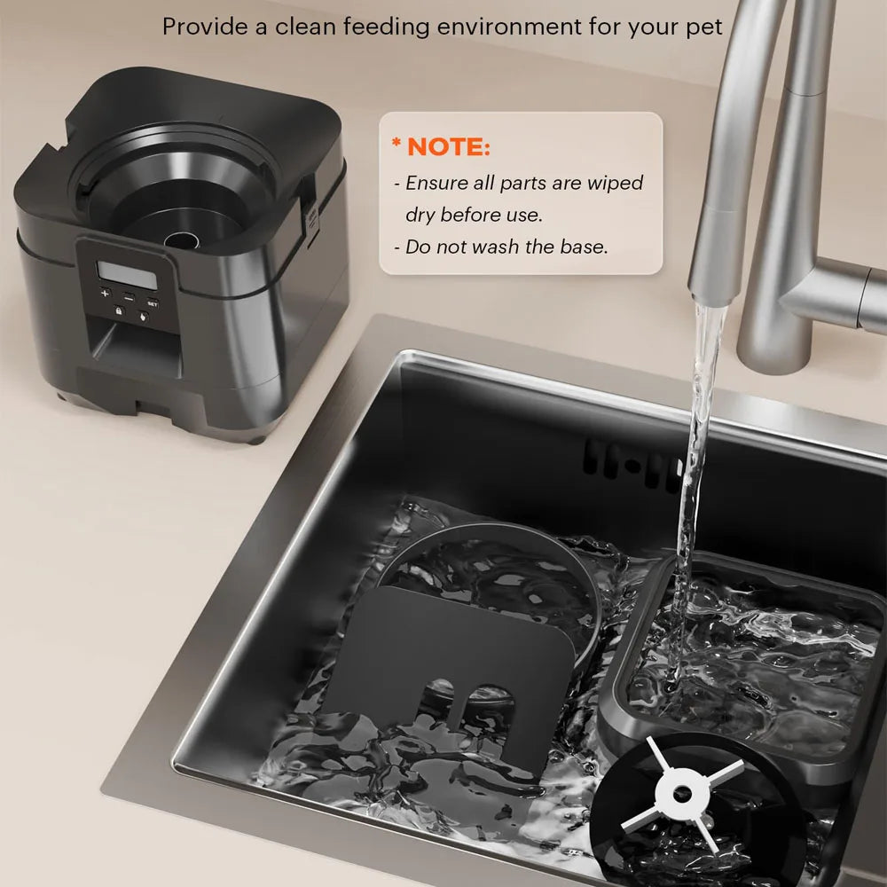 Smart Automatic Cat Feeder & Dog Food Dispenser | Timed Portion Control Slow Food Machine Bowl